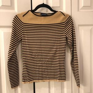 Ann Taylor Striped Scoopneck Sweater Size Small